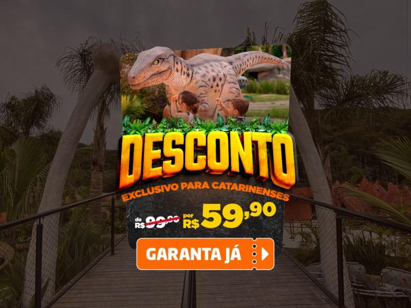 Ingresso Aventura Jurássica - Balneário Camboriú