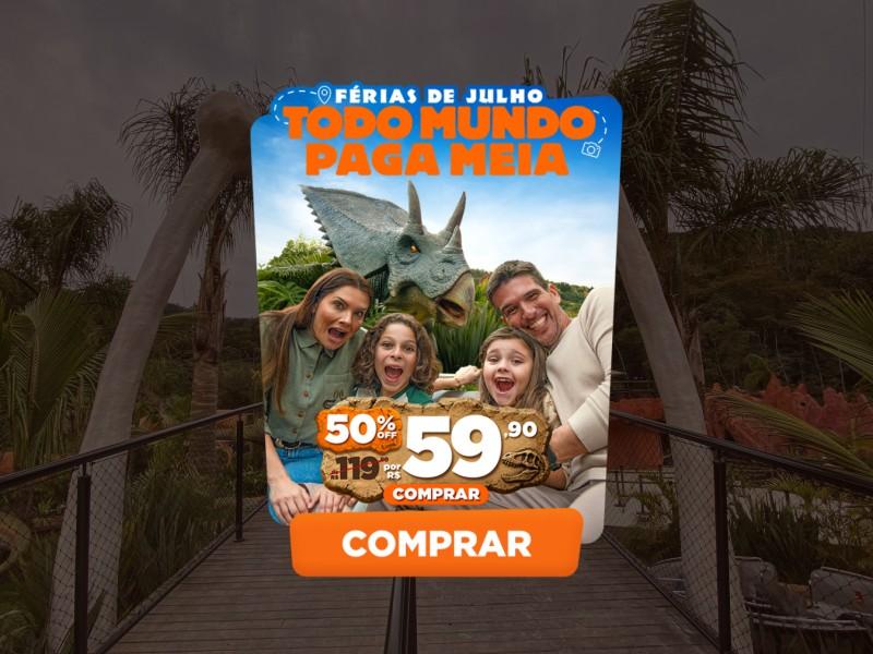 Ingresso Aventura Jurássica - Balneário Camboriú