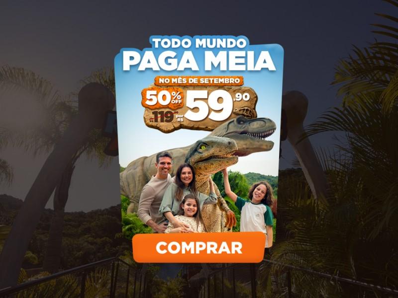 Ingresso Aventura Jurássica - Balneário Camboriú