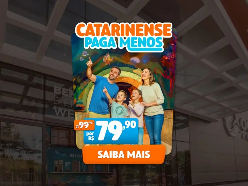 Ingresso Oceanic Aquarium - Balneário Camboriú