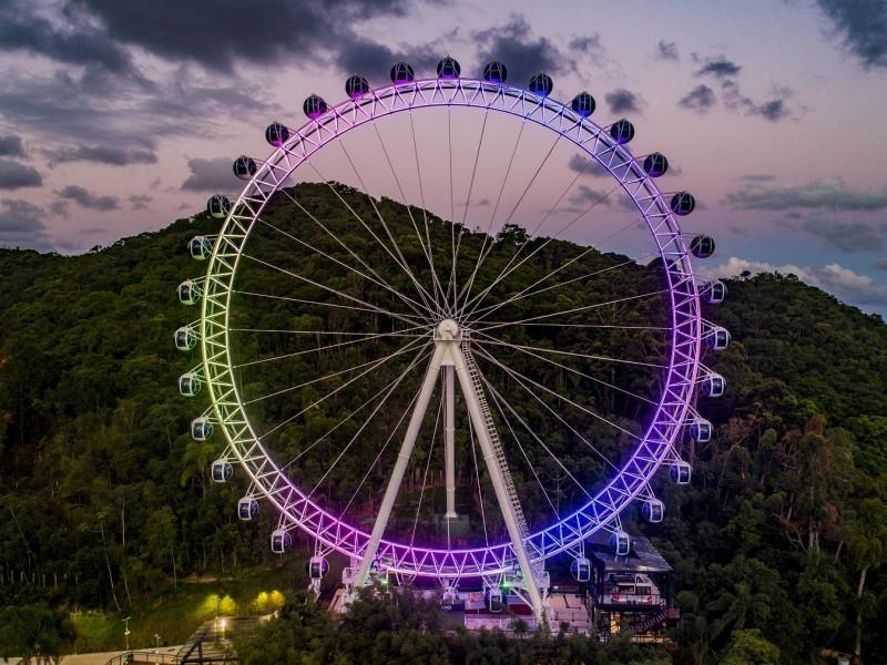 Roda gigante, Big Tower começam funcionar na Maringá Encantada