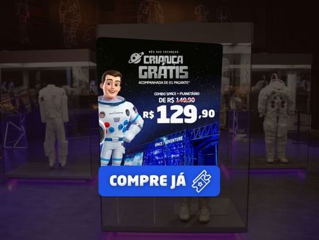 Ingresso Space Adventure Canela - Parque Nasa