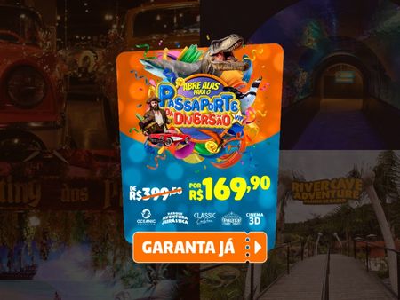 Passaporte Vip da Diversão - 5 Atrações Imperdíveis