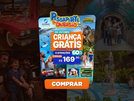 Passaporte Vip da Diversão - 5 Atrações Imperdíveis