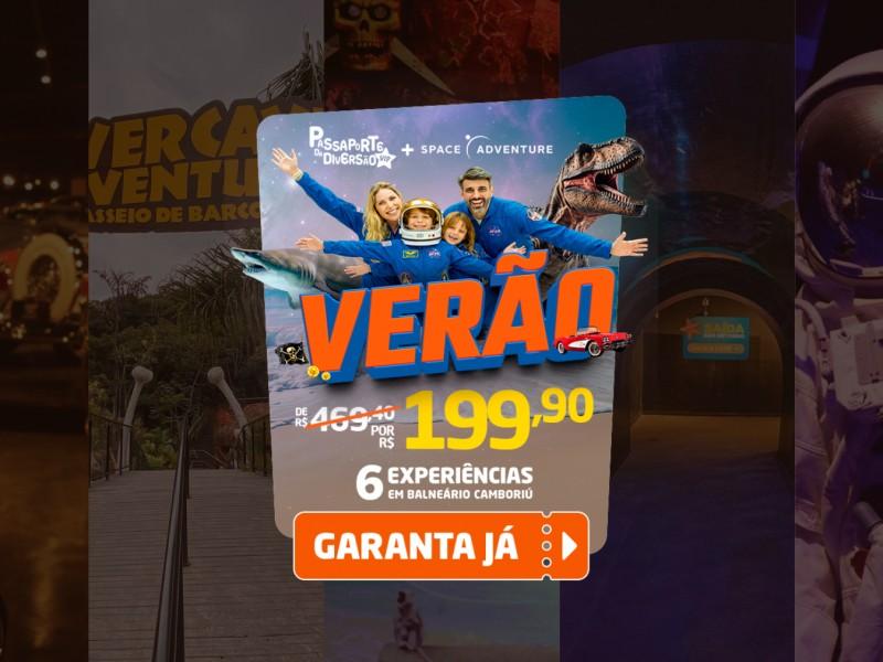 Passaporte Vip da Diversão + Space Adventure - 6 Atrações