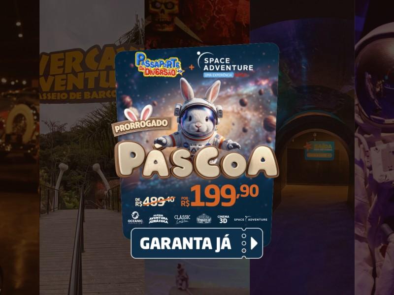 Passaporte Vip da Diversão + Space Adventure - 6 Atrações