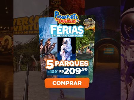 Passaporte Vip da Diversão + Space Adventure - 6 Atrações