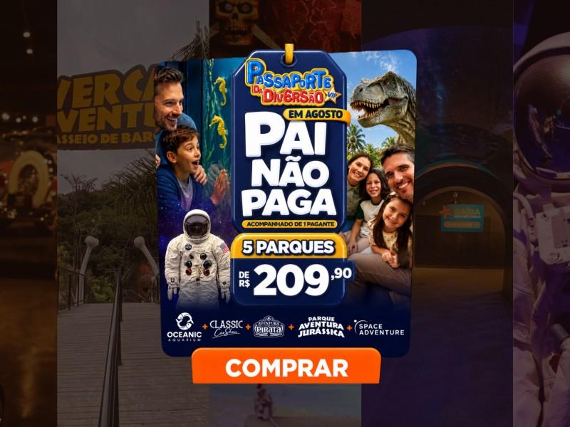 Passaporte Vip da Diversão + Space Adventure - 6 Atrações
