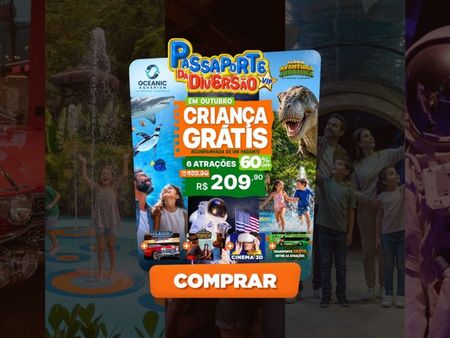 Passaporte Vip da Diversão + Space Adventure - 6 Atrações