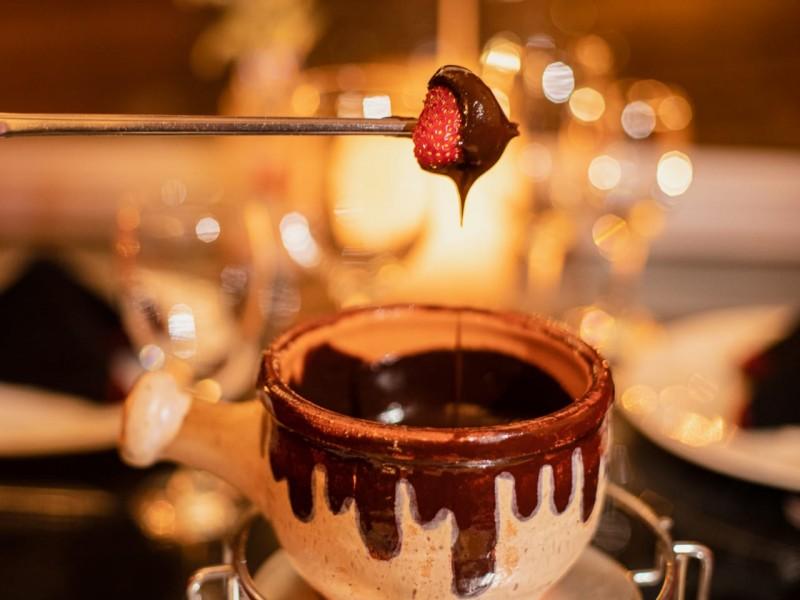 Sequência de Fondue no Belle Vitrine Gramado