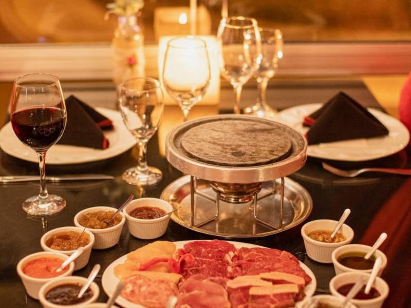 Sequência de Fondue no Belle Vitrine Gramado