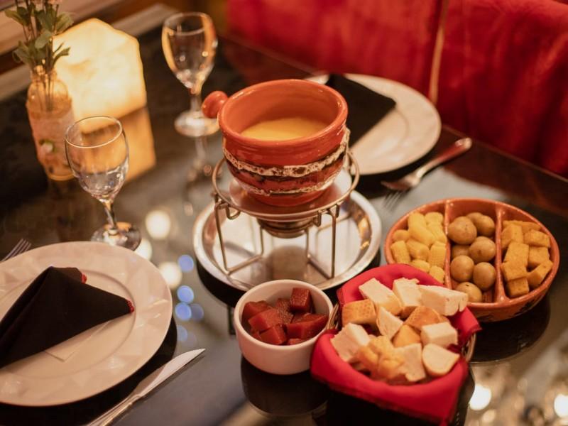 Sequência de Fondue no Belle Vitrine Gramado